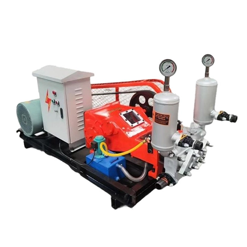 Tres-cylindri duplex-liquida grouting machina